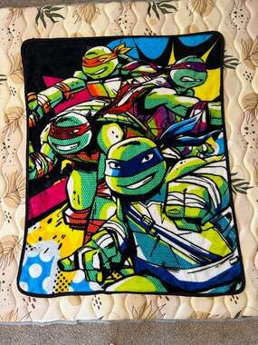 TMNT Teenage Mutant Ninja Turtles Throw Blanket Northwest Nickolodeon 2015